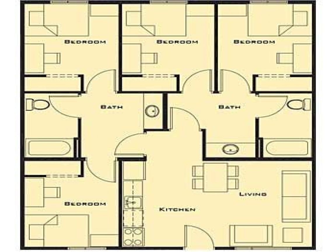 Amazing small bedroom house plans plan one story and floor two designs | four inside marvelous four bedroom plans