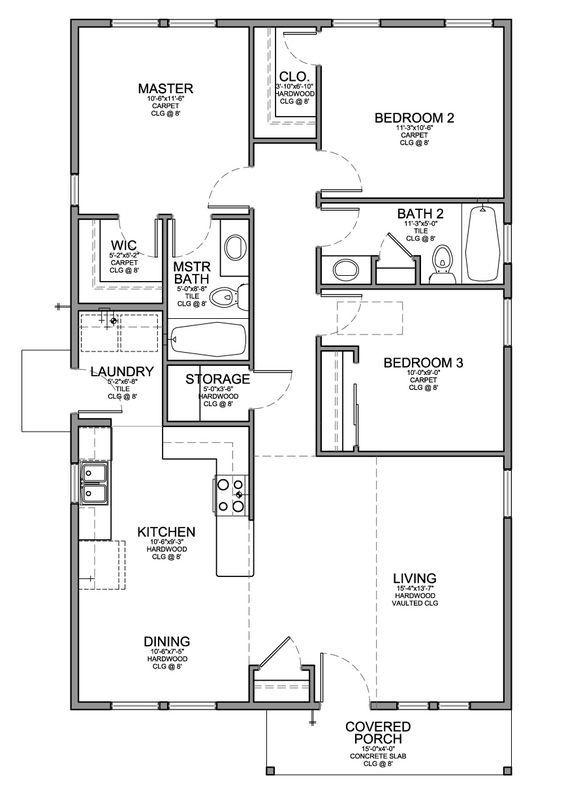 Astonishing 7 best 3 bedroom house plans in 3d you can copy | floor plans ranch in small house plan 3 bedroom