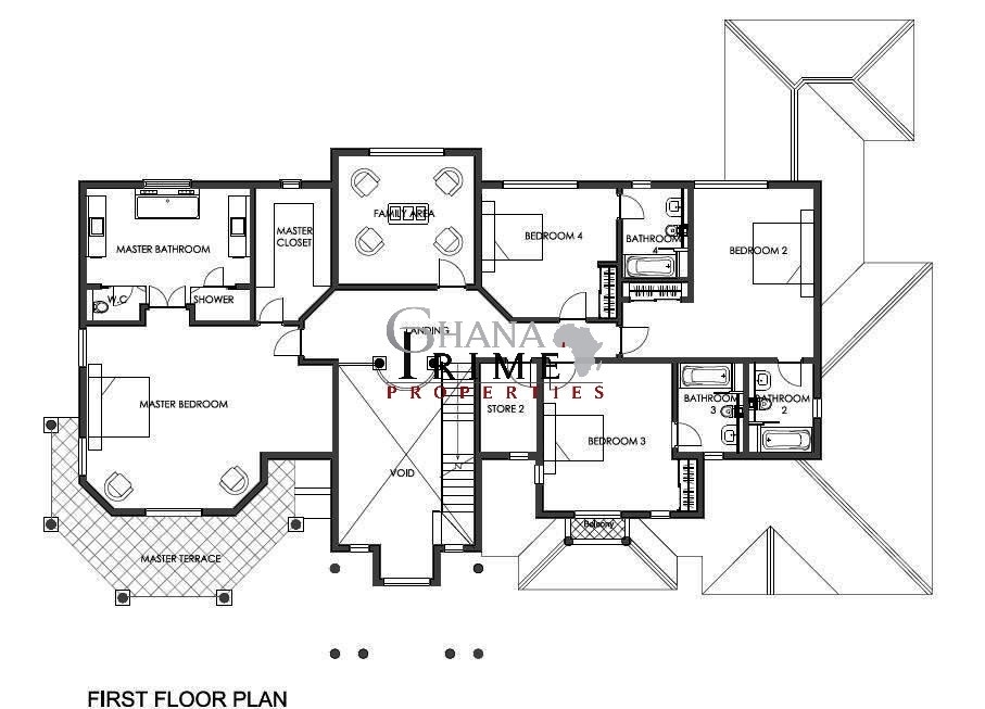 Astonishing luxury home plans in ghana house design ideas with regard to picture of two bedroom house floor plan in ghana