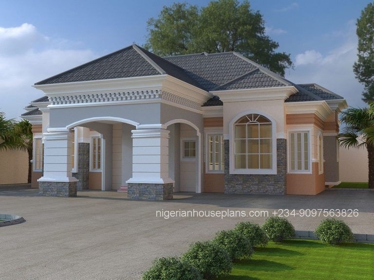 Awesome 3 bedroom bungalow (ref:3025) nigerianhouseplans | bungalow house inside popular three bedroom bungalow