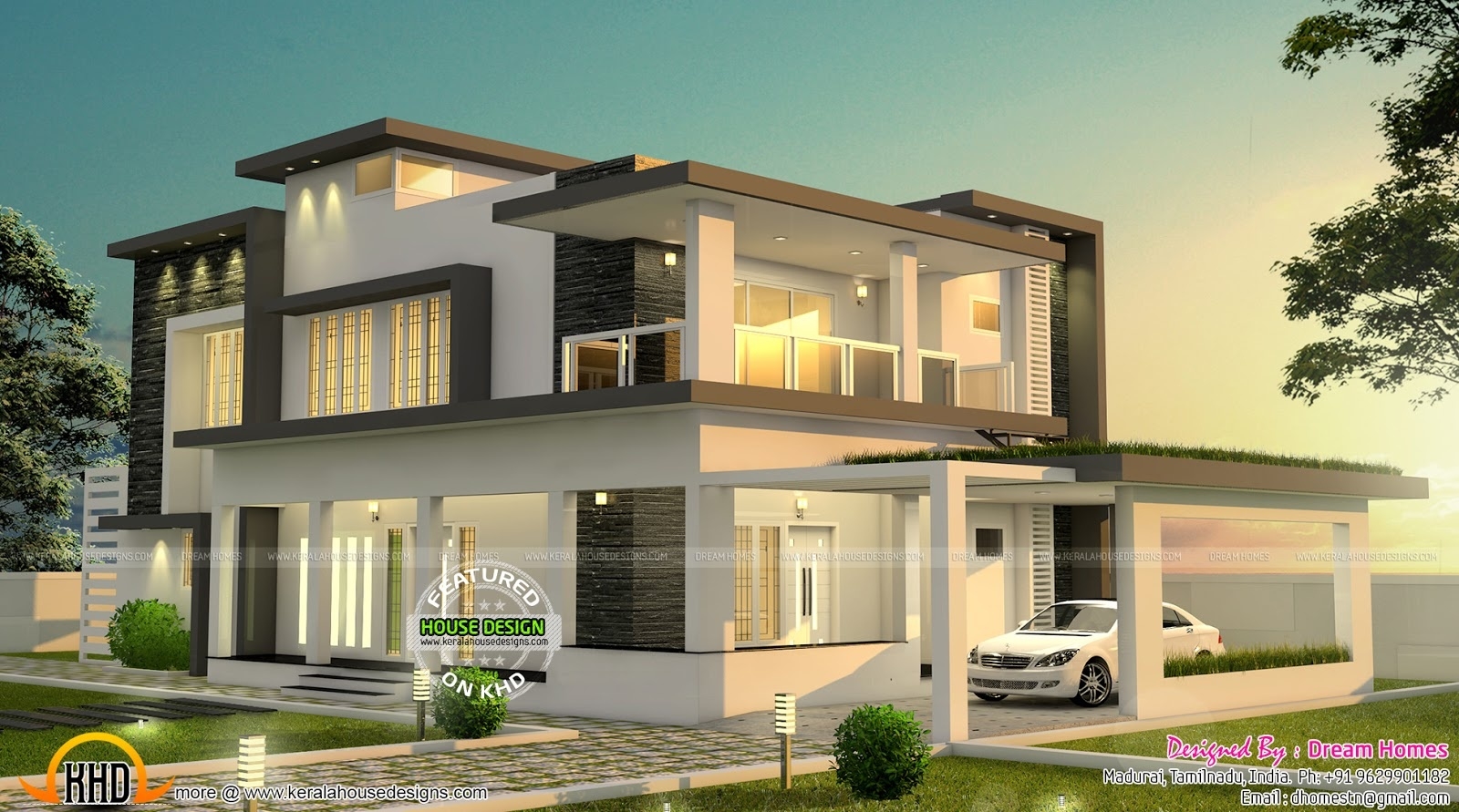 Best beautiful modern house in tamilnadu kerala home design and floor pertaining to classy house plan tamil