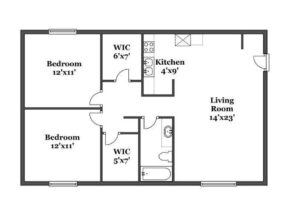 Brilliant simple floor plan | simple floor plans, floor plans, floor plan design in best design of two bedroom flat on an half plot of land