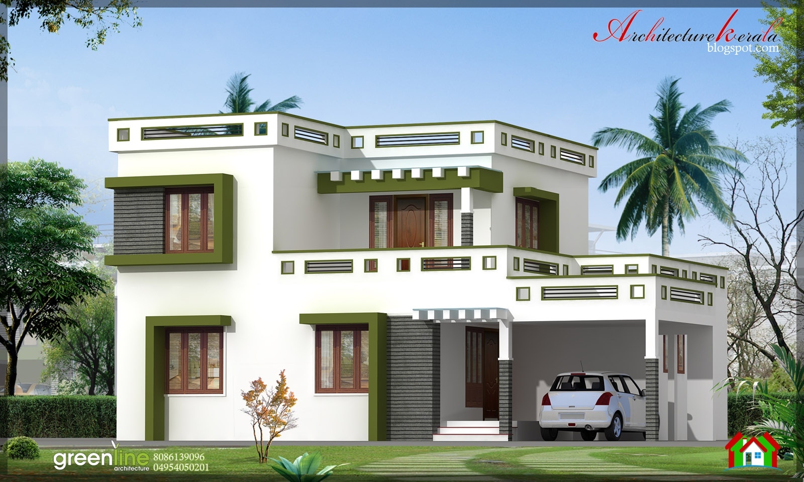 Classy architecture kerala: 3 bhk new modern style kerala home design in 1700 intended for kerala style contemporary homes