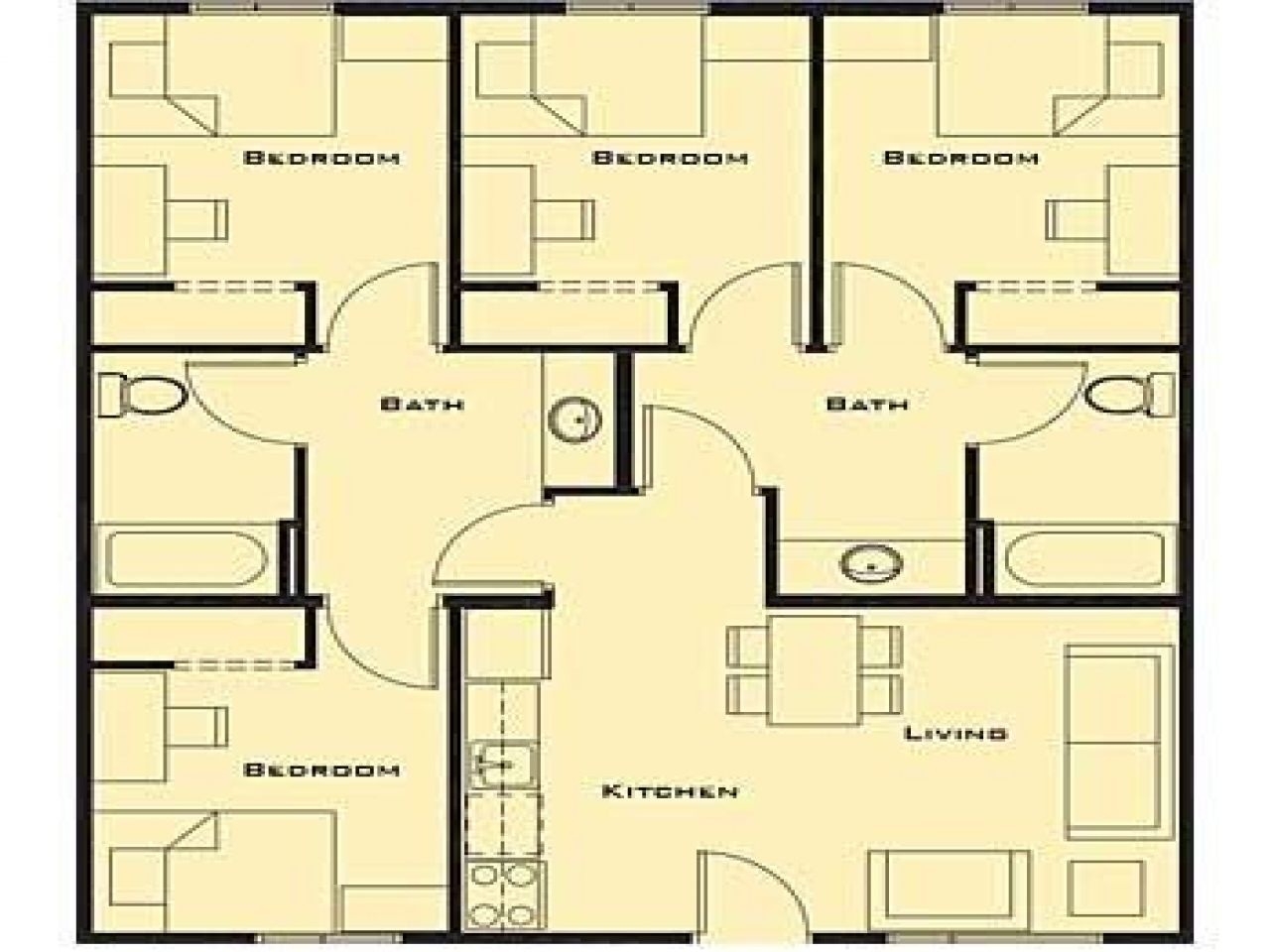 Classy home addition for 4 bedroom 2 bath plans aol image search results throughout marvelous 4 bedroom house plan