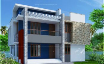 Classy simple two storied house elevation in 2290 sq feet kerala home design inside simple house gallery