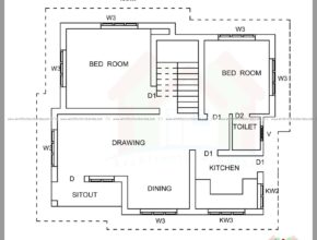 Cool 700 sqft plan and elevation for middle class family architecture for interesting 1000 sq ft house plans indian style