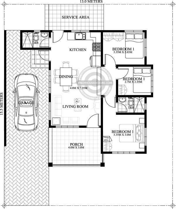 Cool thoughtskoto intended for 3bedroom house plan