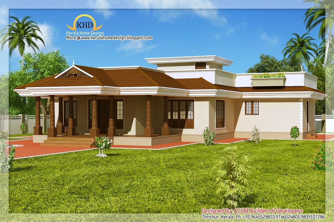 Exquisite kerala style single floor house 2165 sq ft kerala home design and inside home images single floor