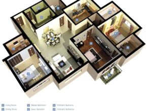 Exquisite modern design for a 3 bedroom flat propertypro insider with regard to 3baredroom flat image