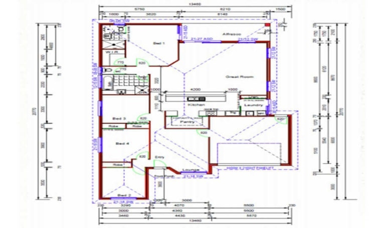 Exquisite one storey kit homes plan 227 226m2 | spark homes pertaining to mesmerizing single storey kit home floor plan