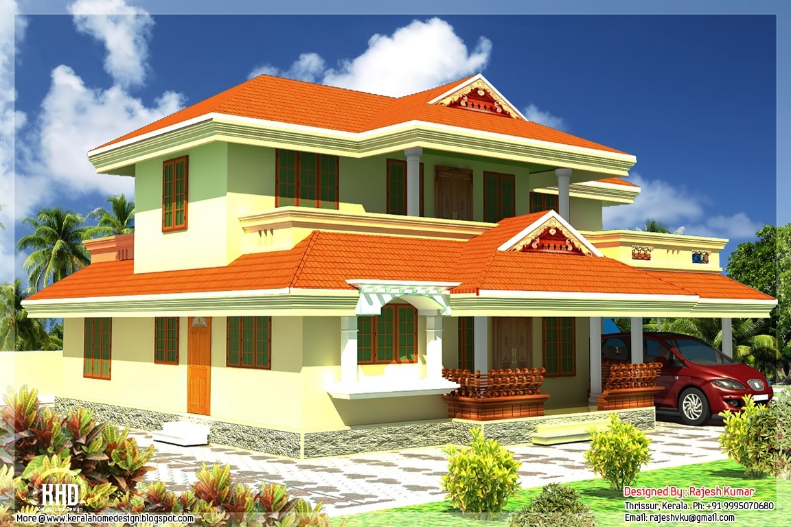 Fantastic 2400 sq feet kerala style house architecture | home appliance pertaining to most inspiring kerala home photos