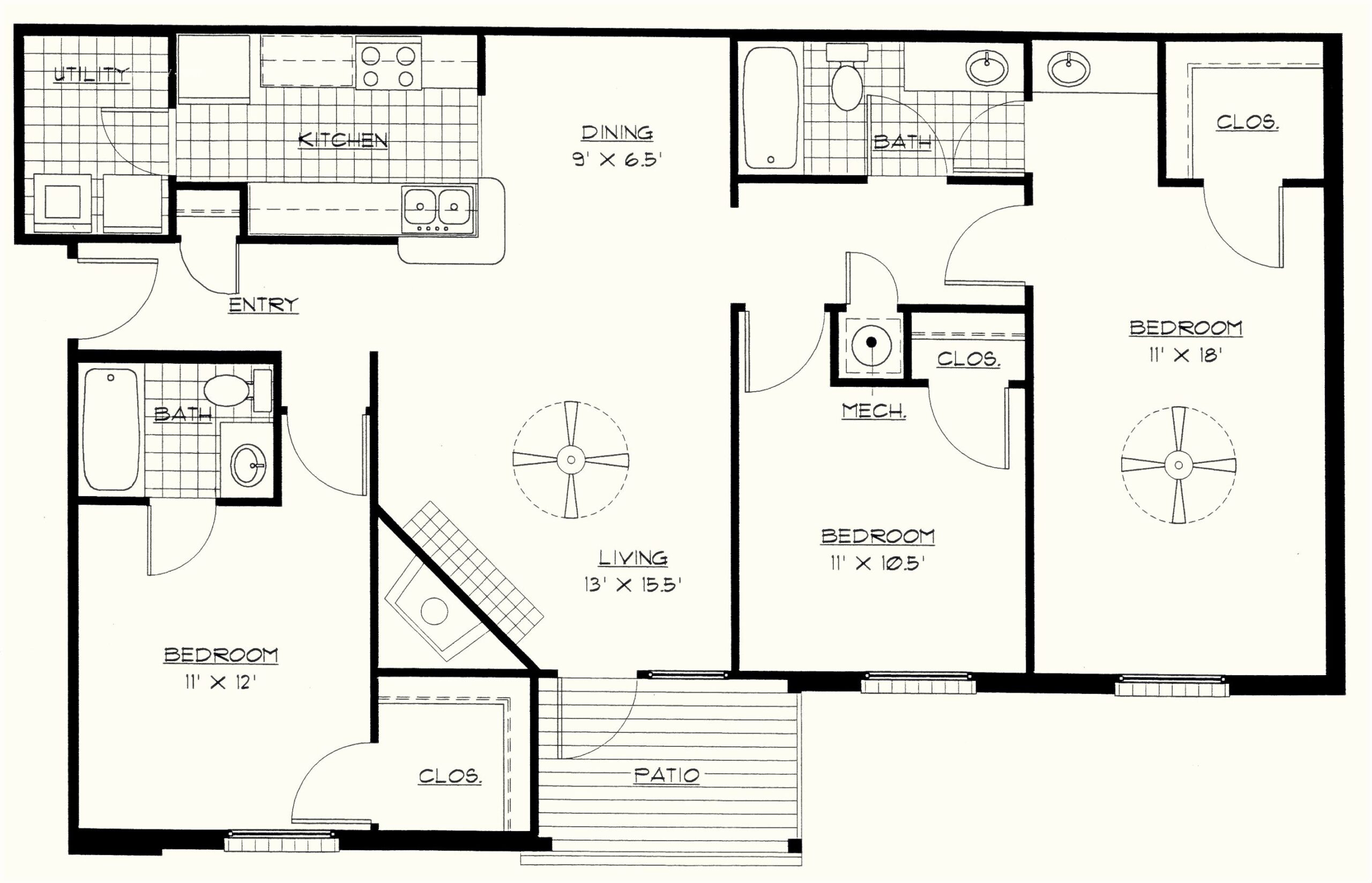 Fantastic image result for 3 bedroom apartment floor plan | bedroom floor plans for popular 3bedroom house plan