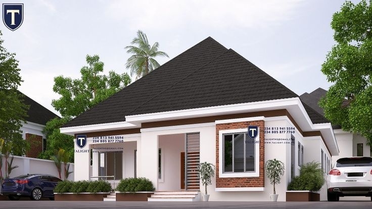 Fascinating architectural design of four bedroom bungalow plan in nigeria within astonishing 4 bedroom bungalow architectural design