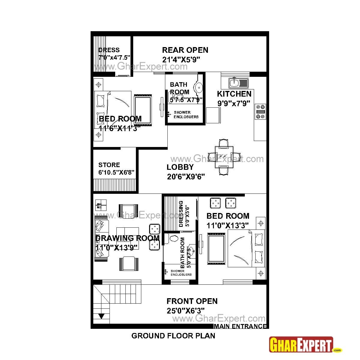 Fascinating house plan for 28 feet48 feet plot (plot size 149 square yards with regard to house plan for 15 feet by 60 feet plot plot size 100 square yards