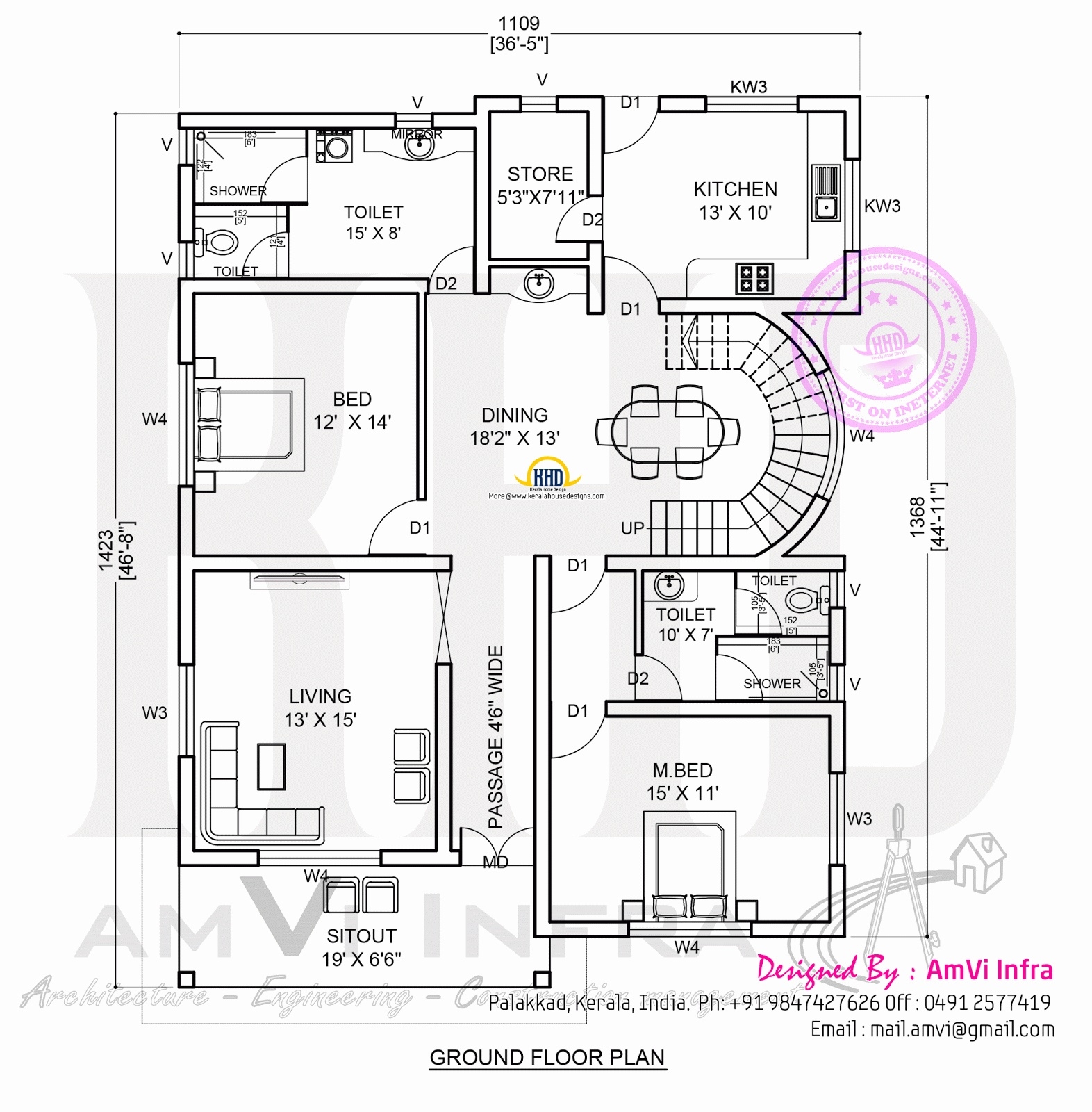Good kerala home design floor plans bedroom contemporary house plans | #126823 for great kerala 3 bedroom home plans 3d