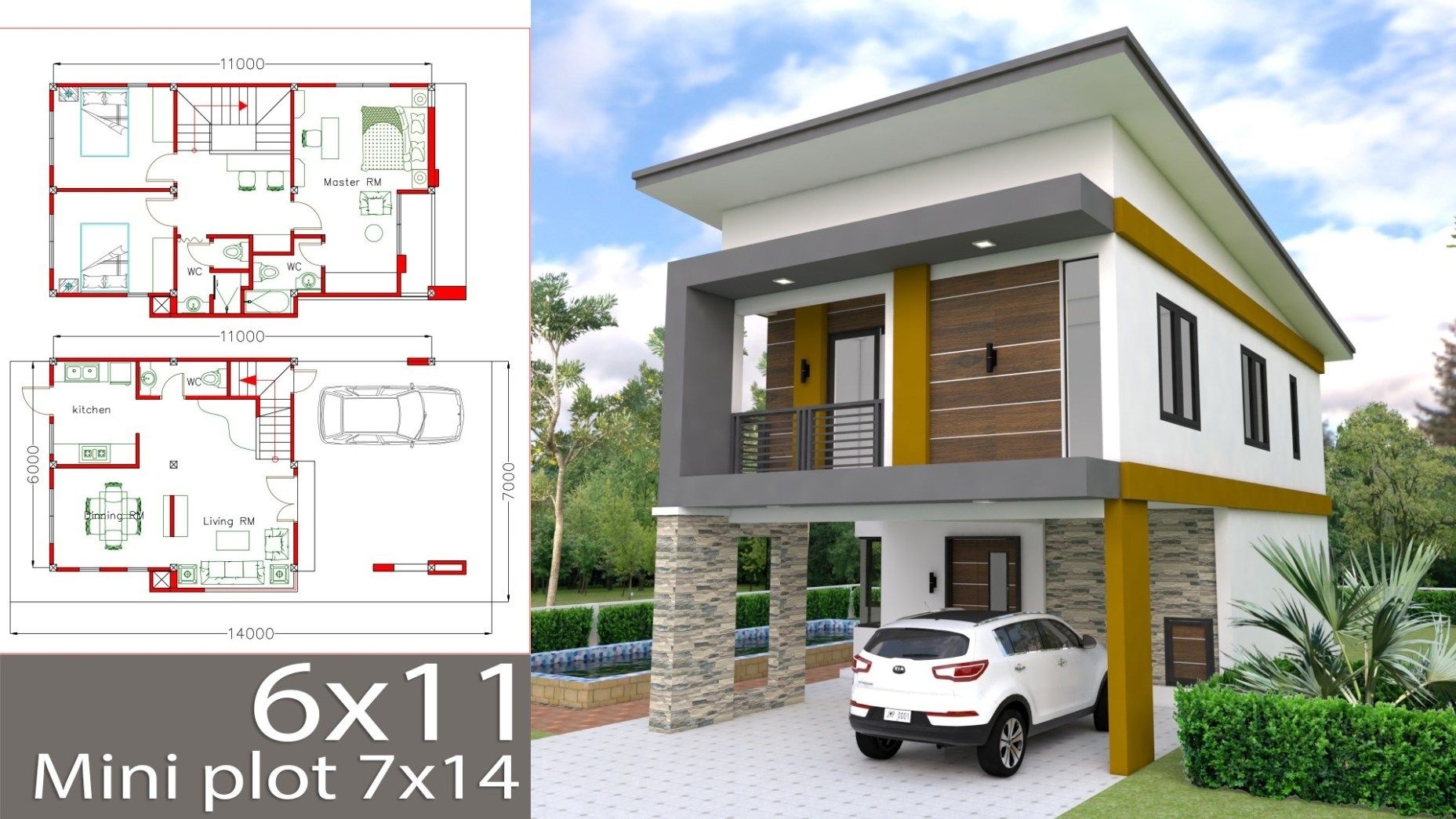 Gorgeous house plans 6x11m with 3 bedrooms sam house plans | two story house in marvelous simple house designs 3 bedrooms