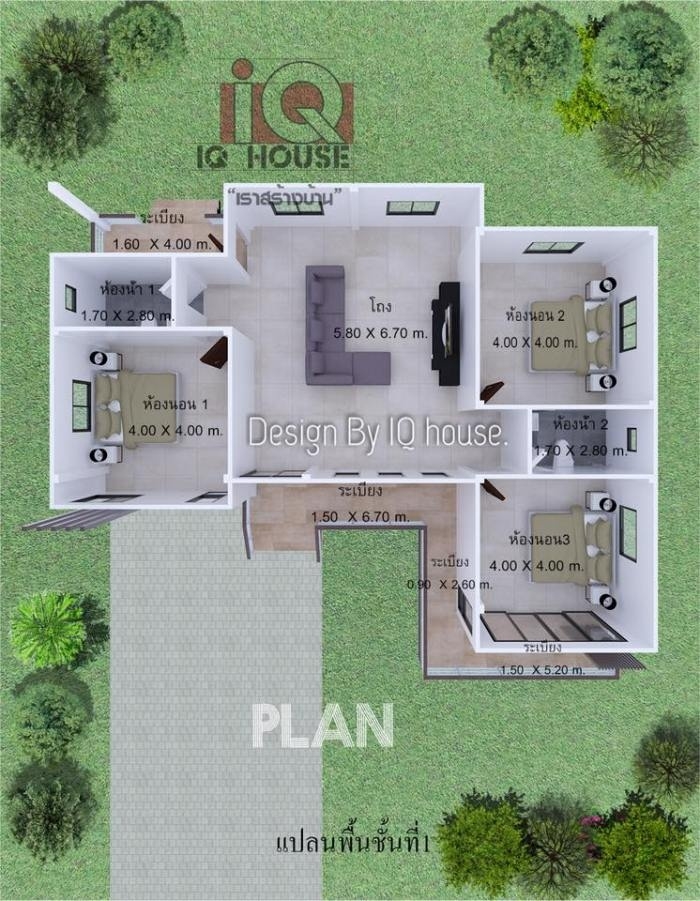 Gorgeous modern three bedroom bungalow design with a flexible floor plan ulric regarding 3bedroom bungalow floor plan