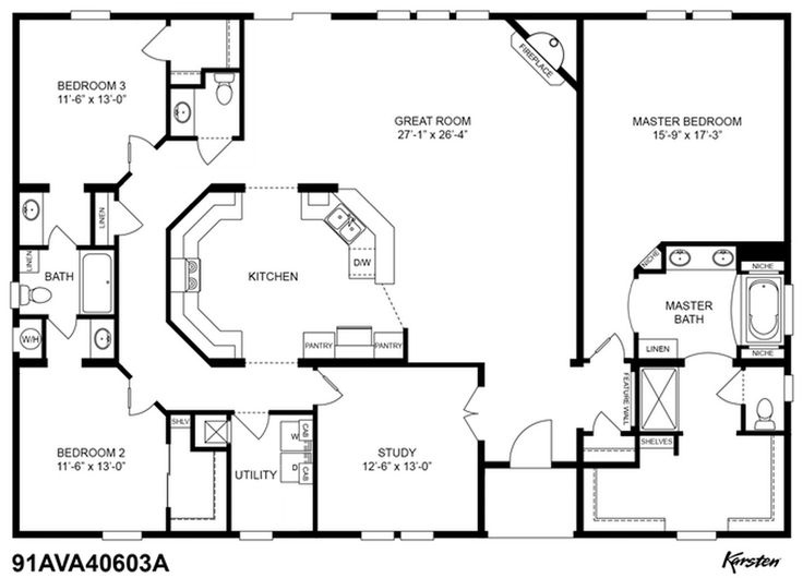 Great clayton homes 91ava40603a with all the options | house plans in 2019 pertaining to interesting pi s of 4 bedroom 3d plan