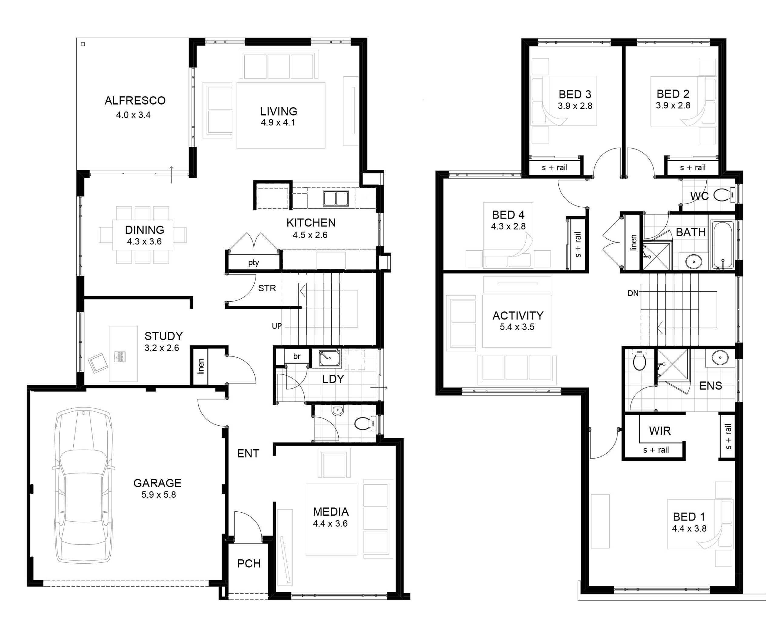Great free house floor plans 300 view floorplans | double storey house plans within house plan 2 storey 3d