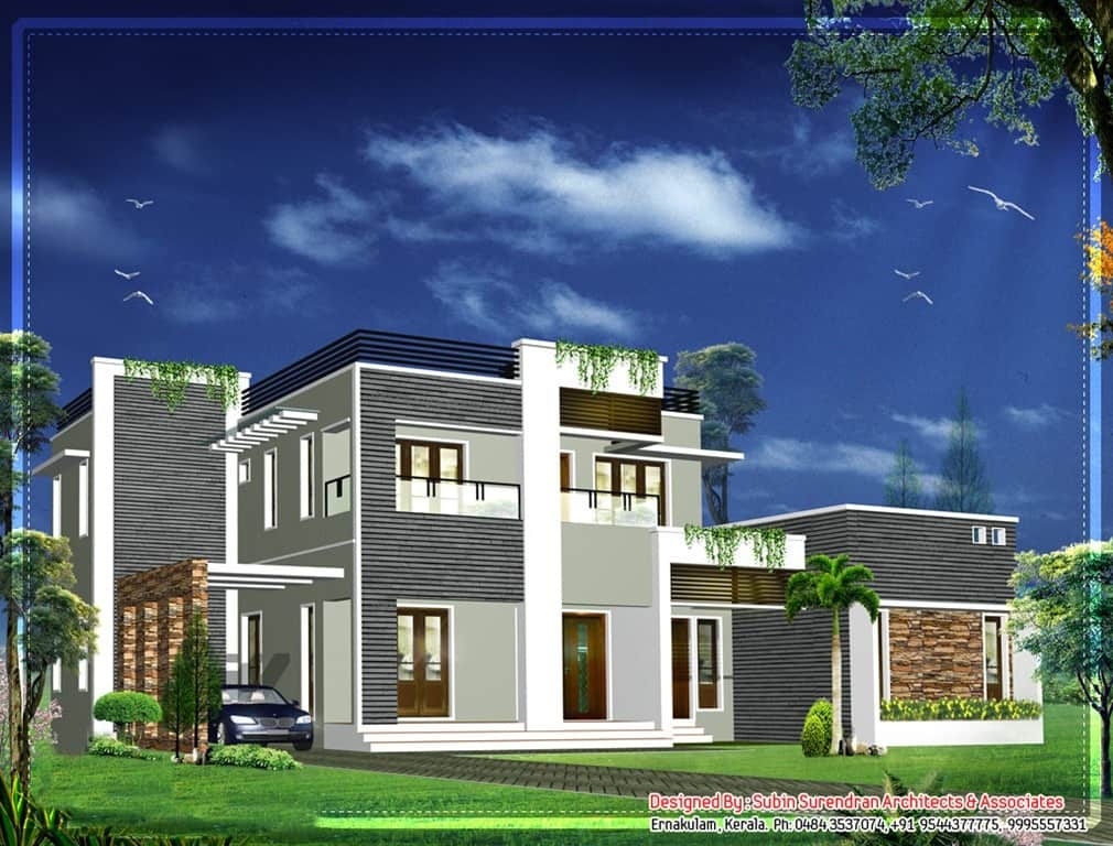 Great latest kerala home design at 2012 sq ft with house plans kerala style