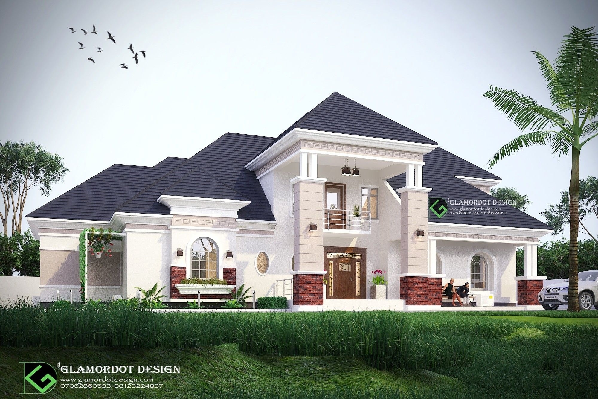 Great modified architectural design of a proposed 5 bedroom bungalow with pertaining to remarkable nigeria house plan design styles