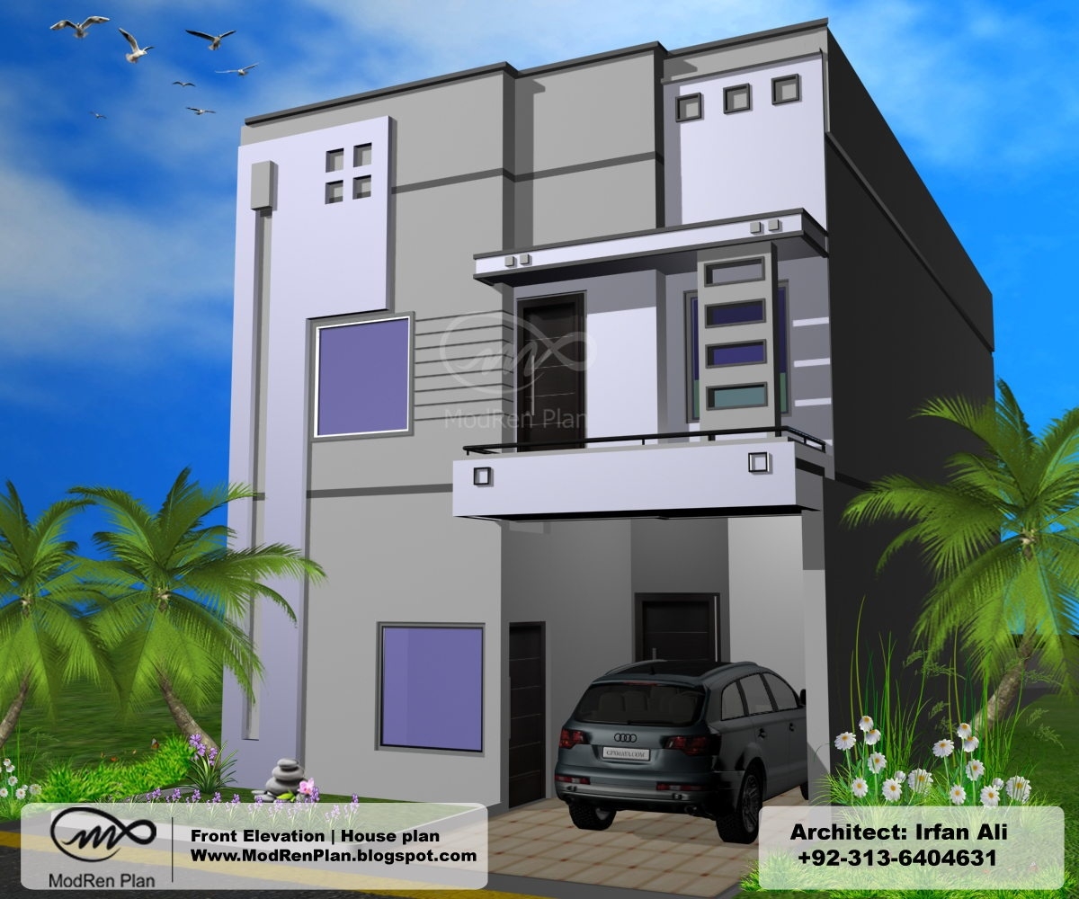 Image of 5 marla front elevation|1200 sq ft house plans|modern house design within picture of 1200 sq ft house plans indian style