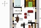 Image of my little indian villa: #43#r36 3 5bhk duplex in 30x50 (east facing inside 30x50 house plans