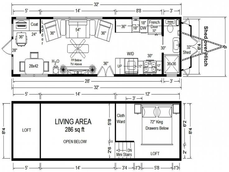 Image of on wheels tiny house building plans | tiny house floor plans, tiny intended for tiny house plans on wheels