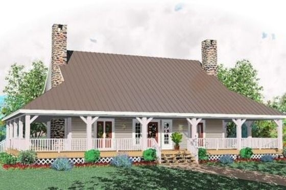 Image of southern style house plan 3 beds 2 5 baths 2430 sq/ft plan #81 240 regarding house plans on half plot