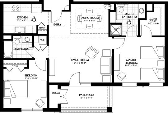 Incredible image result for luxury 2 bedroom apartment plans | house plan with inside popular 2 bedroom flat plan on half plot