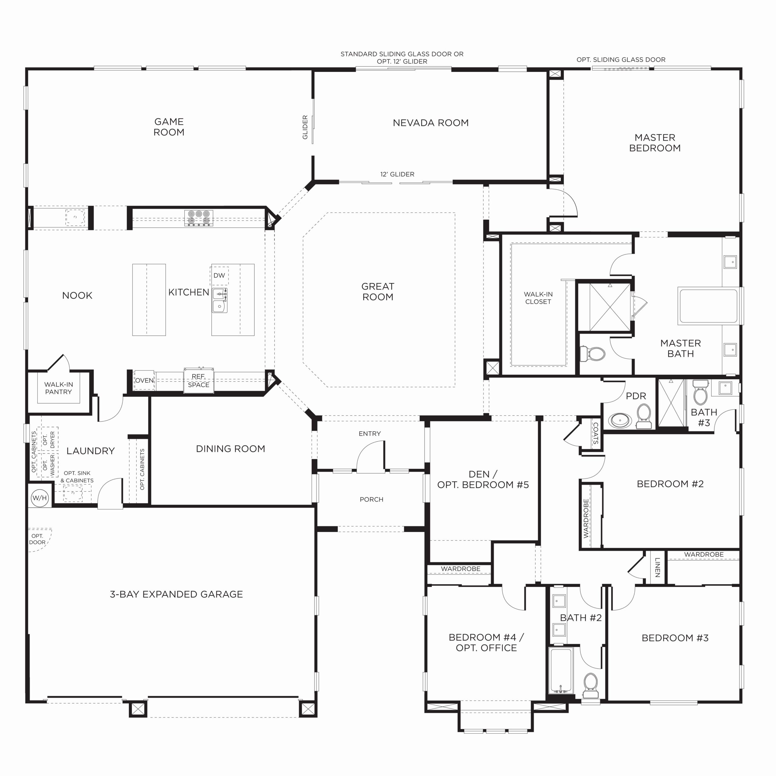 Inspiring image result for 5 bedroom open floor plans house plans one story throughout fascinating large open floor plans