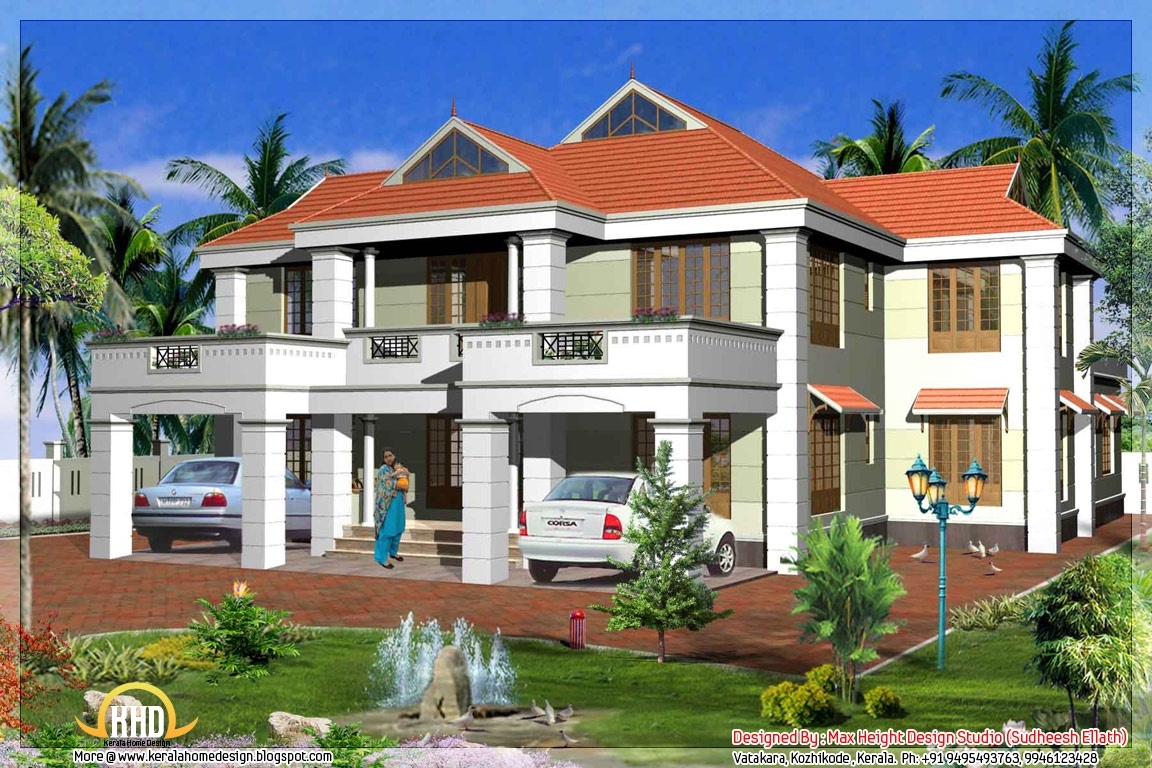 Interesting 2 kerala model house elevations kerala home design and floor plans within most inspiring kerala home elevation images