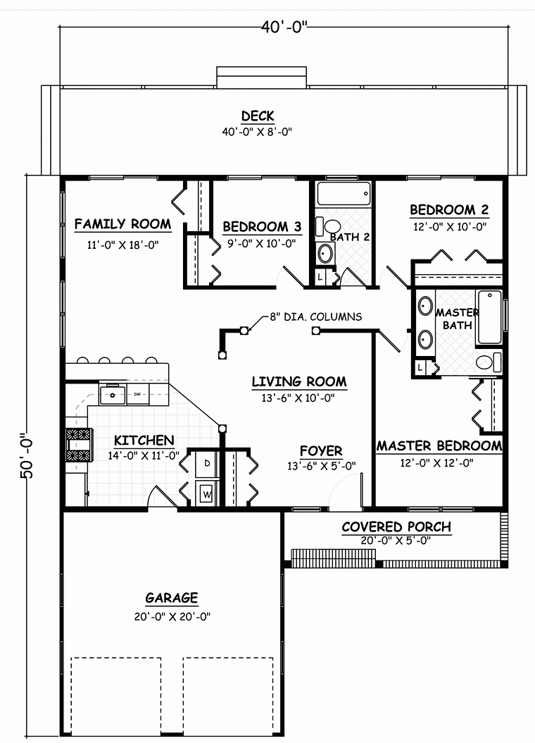 Interesting house plan 40647 traditional style with 1200 sq ft, 3 bed, 2 bath pertaining to incredible 30×40 house plans for 1200 sq ft house plans