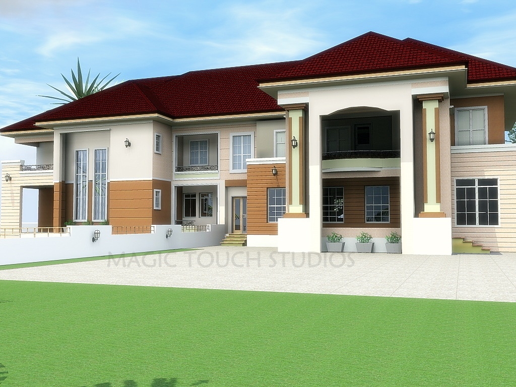 Interesting modern and contemporary nigerian building designs: 4 bedroom duplex intended for nigerian 3 bedroom floor plan