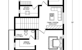 Marvelous floor plan for 30 x 50 feet plot | 3 bhk (1500 square feet/167 sq yards intended for fascinating plot home design