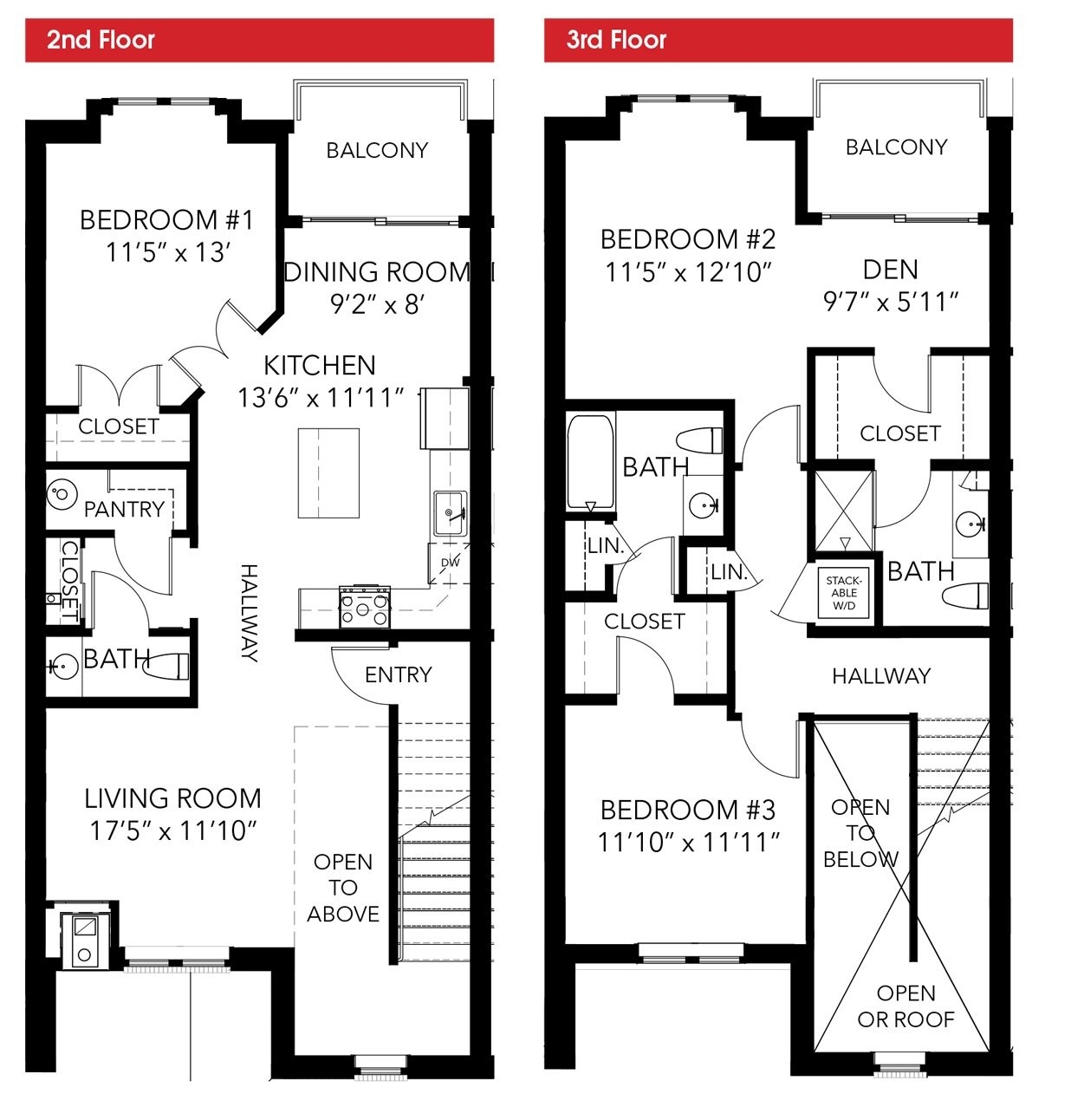 Marvelous floor plans of corner park apartments in west chester, pa | town house pertaining to 12*50 home plan