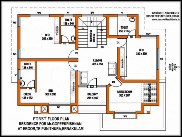 Mesmerizing design your 2d floor plan drawing with autocademraan732 | fiverr in great autocad house drawing 2d