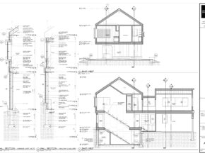 Must see the cabin project technical drawings | life of an architect in fantastic plan section and elevation of houses
