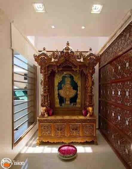Outstanding pooja rooms interior designers in hyderabad my vision best interior intended for most inspiring triple bedrooms with pooja room in 1200sqfts