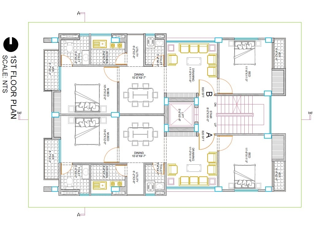 Picture of autocad house drawing at getdrawings | free download pertaining to autocad house plans with dimensions