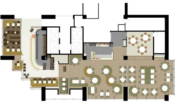 Remarkable restaurants plan layouts throughout splendid 3d floor plan of a restaurant