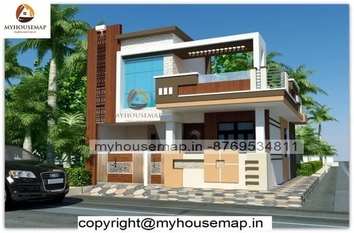 Splendid single floor house elevation design in indian front elevation design intended for best elevations for single floor