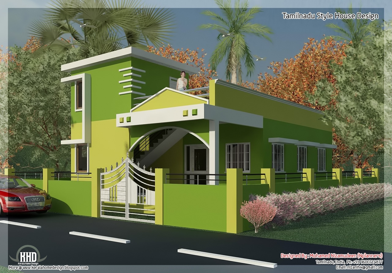 Wonderful 875 sq feet 2 bedroom single floor home design | a taste in heaven in small house tamil nadu images