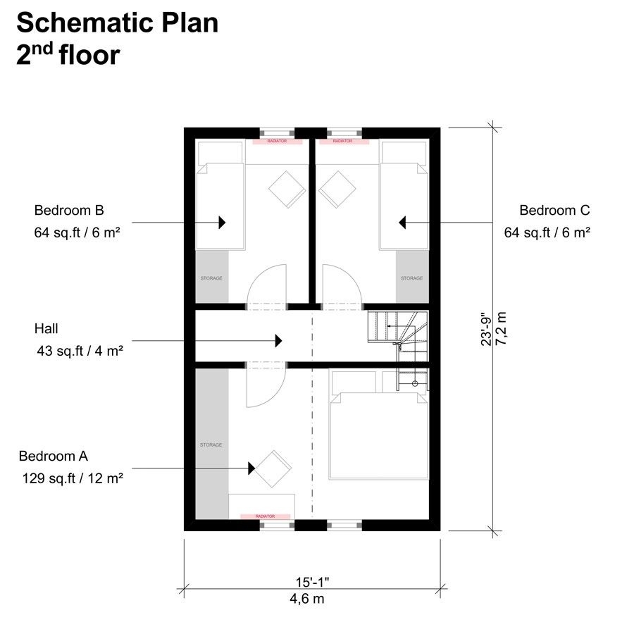 Wonderful small 3 bedroom house plans / floor plan friday: 3 bedroom for the with small home plan