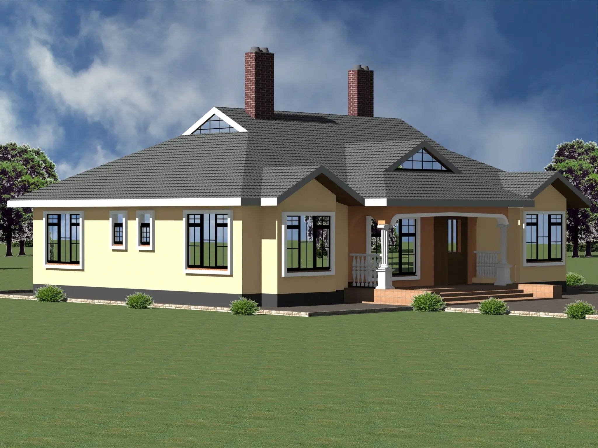 Wonderful some best house plans in kenya: 3 bedrooms bungalows| hpd for stunning modern house plans in kenya